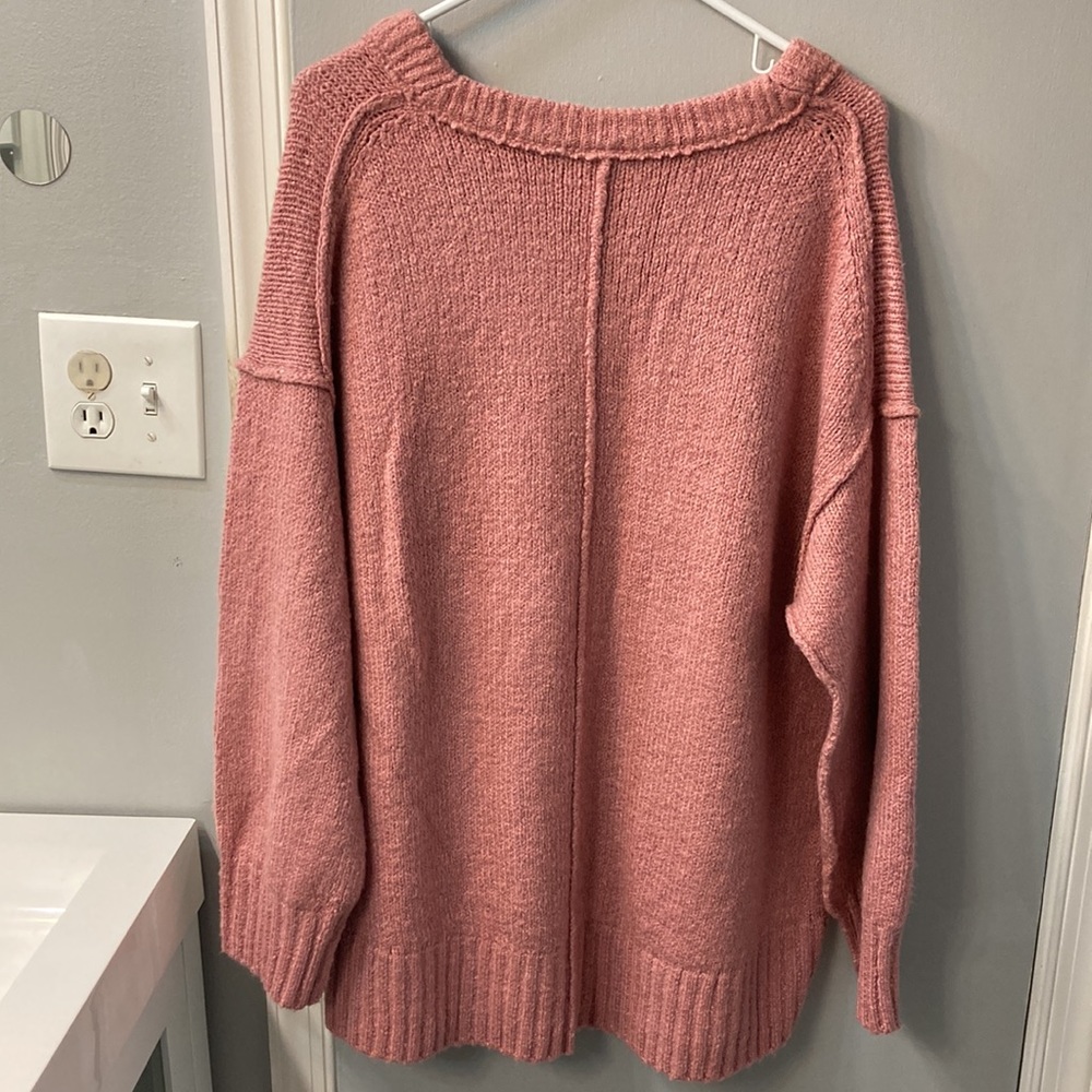 Free People Brookside Sweater- Alpine Rose NWT - Picture 2 of 11